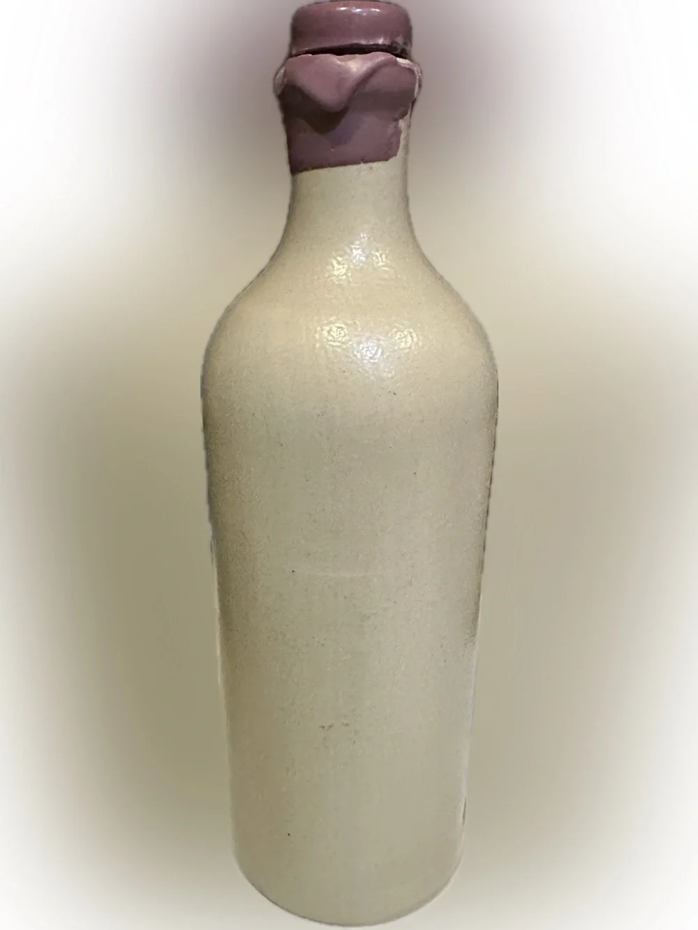 VTG MKM CROCK WINE BEER ALE CIDER VINEGAR CERAMIC CORK BOTTLE VASE CREAM GRAY .7